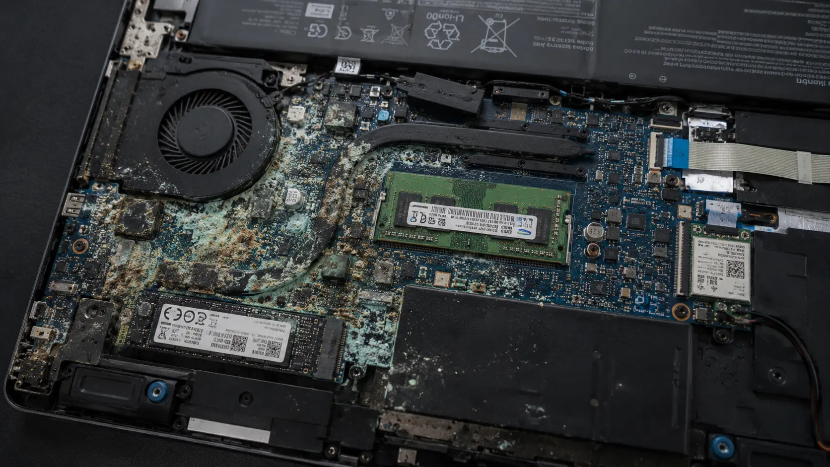 Vochtschade reparatie - Laptop
